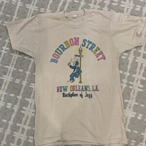 Vintage Bourbon Street New Orleans Graphic Tee medium